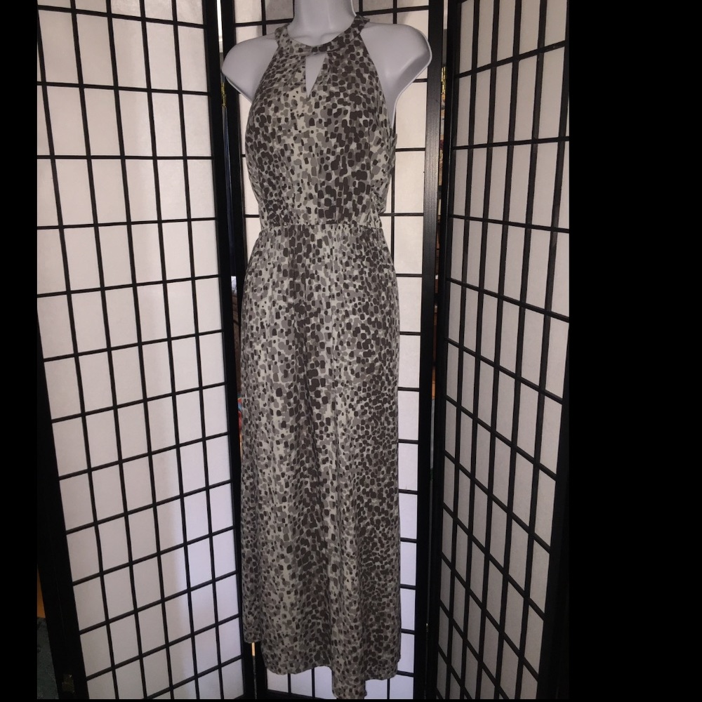 BANANA REPUBLIC Sleeveless Halter Maxi Dress Sz 0